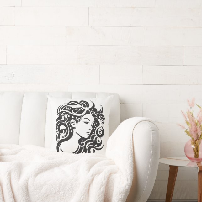 Almofada Retrato feminino da Virgo (Sofá)