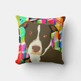 Almofada Retrato Pitbull Pop Art