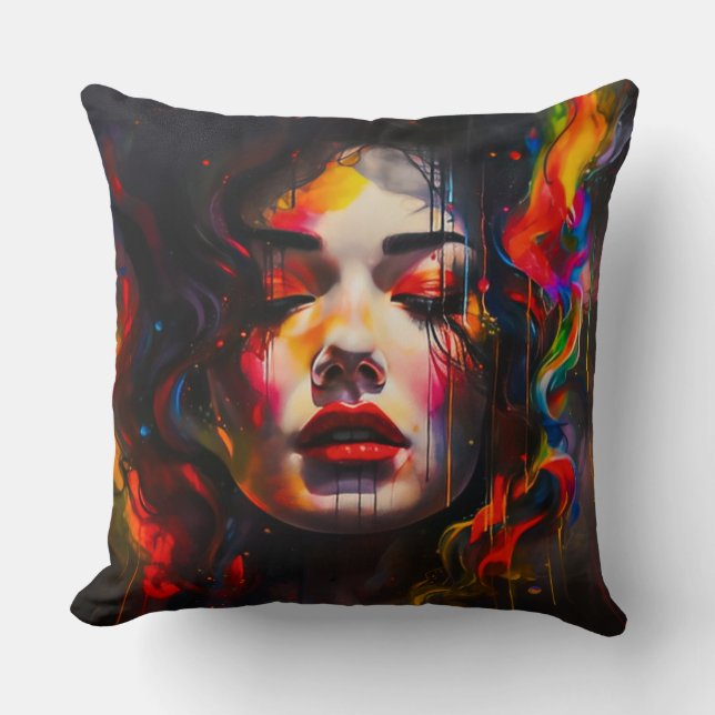 Almofada Retrato Surreal Negrito (Frente)