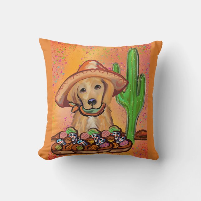 Almofada Retriever Dourado (Frente)