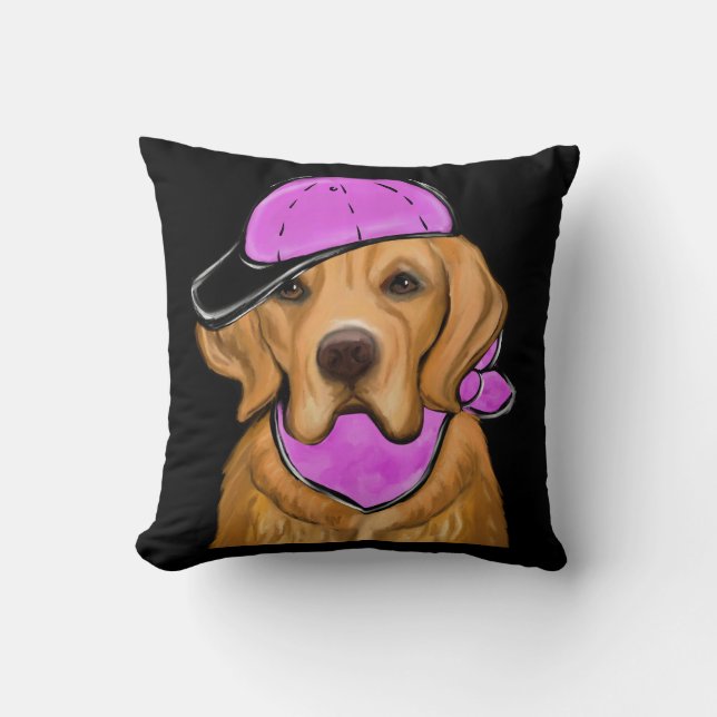 ALMOFADA RETRIEVER DOURADO (Frente)