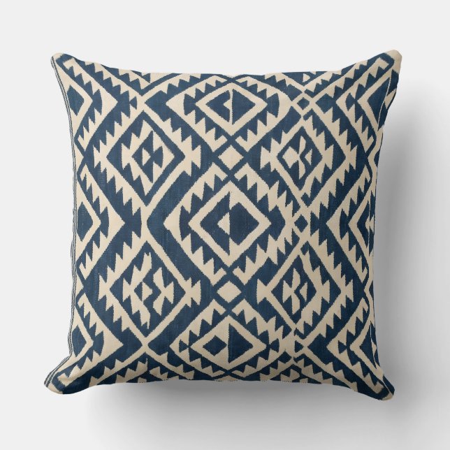 Almofada Retro abstract geometric pattern Throw Pillow (Frente)