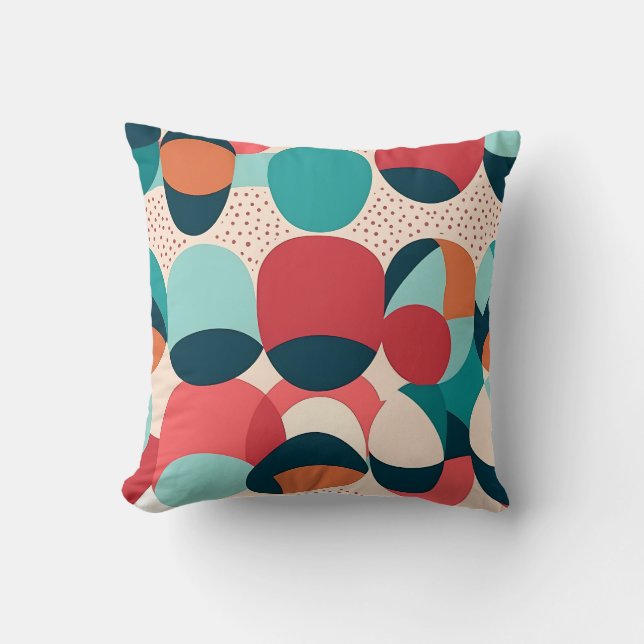 Almofada Retro Abstract Pebble Pillow (Frente)
