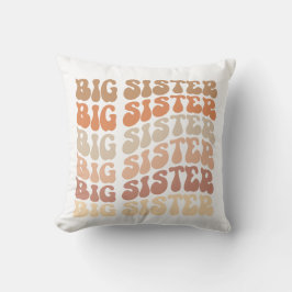 Almofada Retro Big Sister, anúncio da irmã mais velha