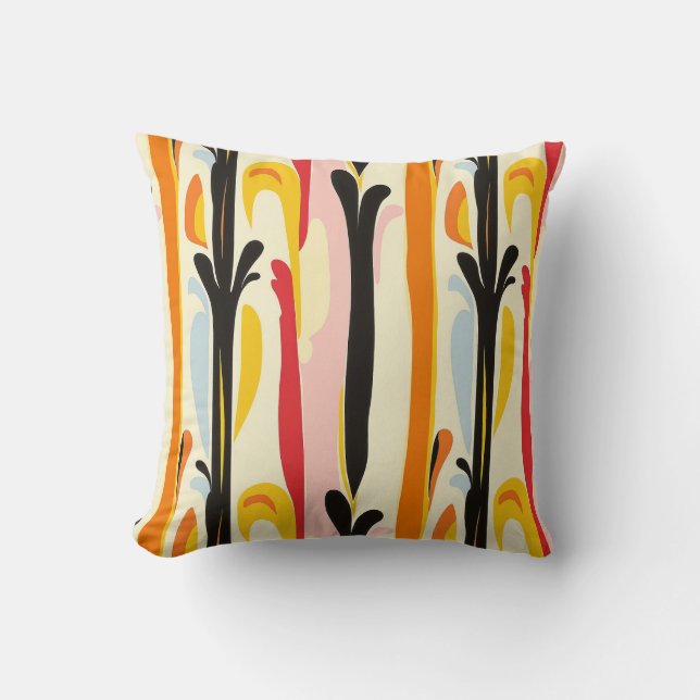 Almofada Retro Bloom em Cores (Frente)