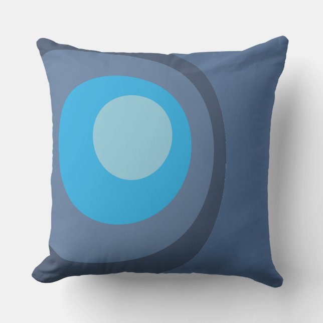 Almofada Retro Blue Circles (Frente)