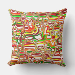 Almofada Retro Bolhas Arte Digital