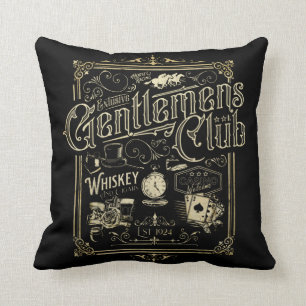 Almofada Retro do Clube de Cavalheiros