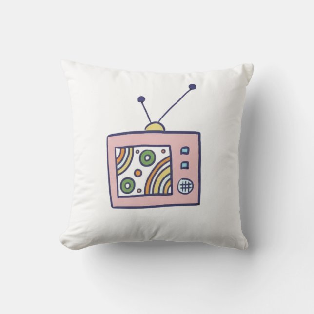 Almofada Retro Dreamland Cute Vintage TV Art (Frente)
