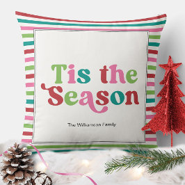 Almofada Retro Este é o Natal do Feriado de Bright