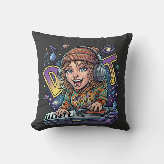 Almofada Retro Galaxy DJ (Frente)