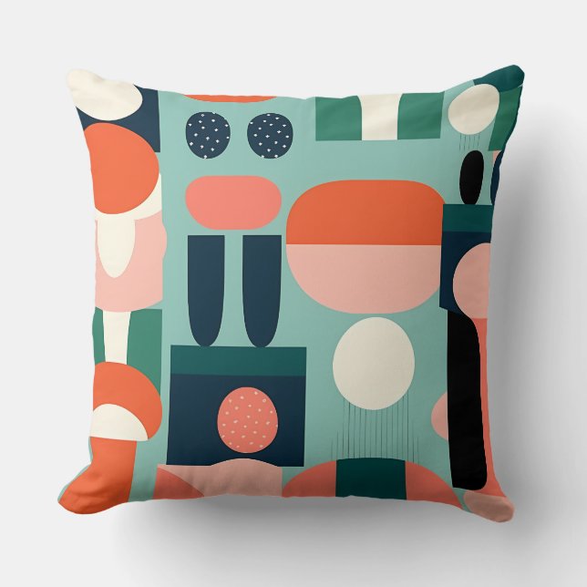 Almofada Retro Geometric Semicircle Pillow (Frente)