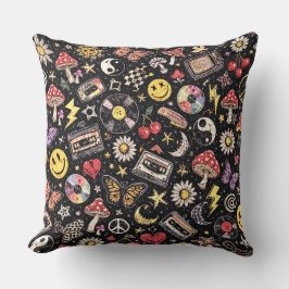 Almofada Retro Grunge Sunshine Bliss
