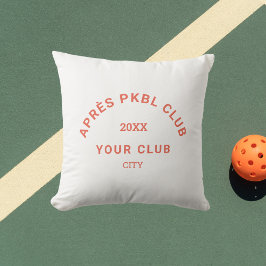 Almofada Retro Orange Après PKBL Club Crest Pickleball