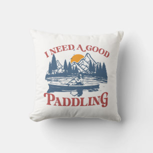 Almofada Retro Preciso De Um Bom Paddling Kayaking Kayaker