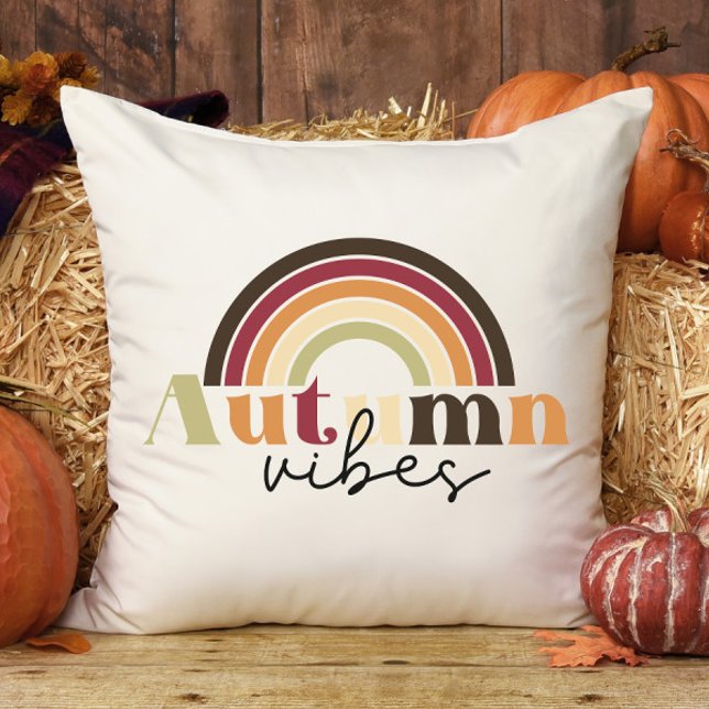 Almofada Retro Rainbo Autumn Vibes Xadrez Queda (Criador carregado)