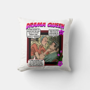 Almofada Retro Romance - Rainha Drama - Travesseiro decorat
