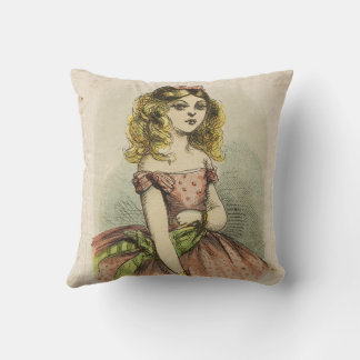 Almofada Retro Romantic Valentine's Day Card, 19th century