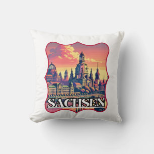 Almofada Retro Sachsen Skyline