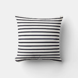 Almofada Retro-Style-Striped-Black-White-Pillow-Set's