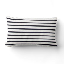 Retro-Style-Striped-Black-White-Pillow-Set's
