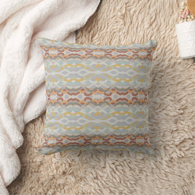 Almofada Retro Summer Geometric Color Block Pattern Design (Cobertor)
