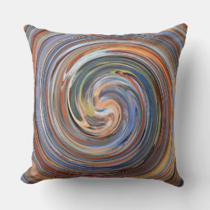 Almofada Retro Swirl Abstrato Art nº 12