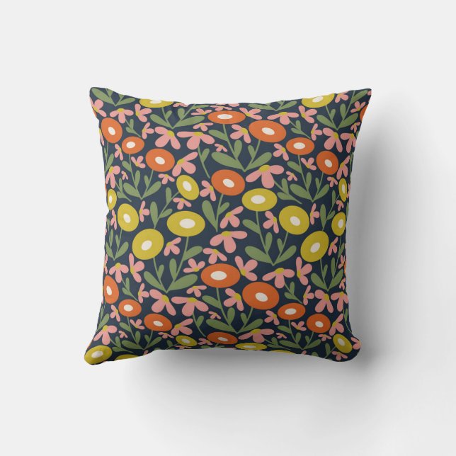 Almofada Retro Verão cor-de-rosa 60 (Verso)