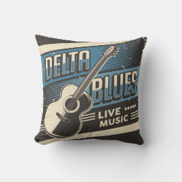 Almofada Retro Vintage Classic Music Delta Blues