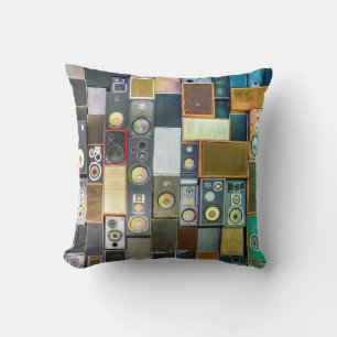 Almofada Retro Wall-Hung: Vintage Auto-falante Design