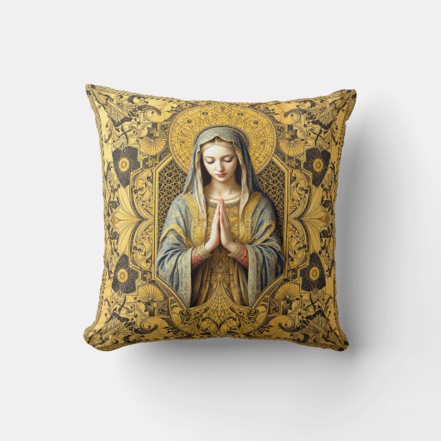 Almofada Reverência Opulente: A Virgem Santa (Frente)