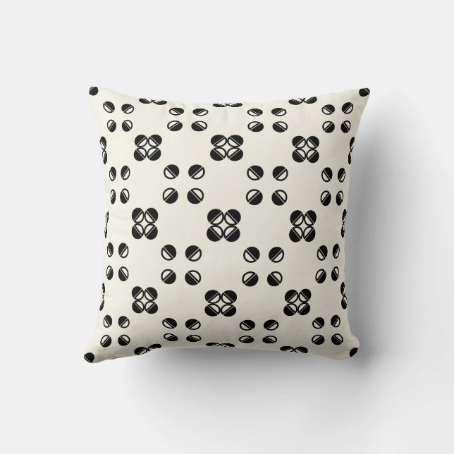 Almofada Reversible Modern Geometric Polkadot (Verso)