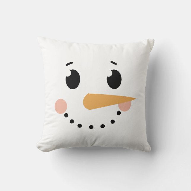 Almofada Reversible Snowman Face (Frente)