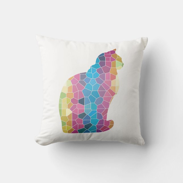 Almofada Reversível de Vários Gatos (Frente)