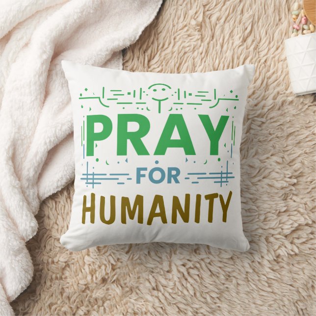 Almofada Reze Por Honrar A Humanidade (Cobertor)