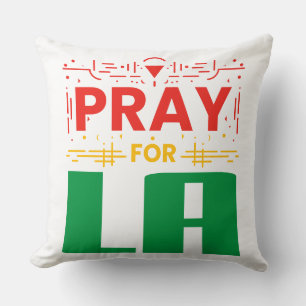 Almofada Reze por Los Angeles. Oração pelo Travesseiro deco
