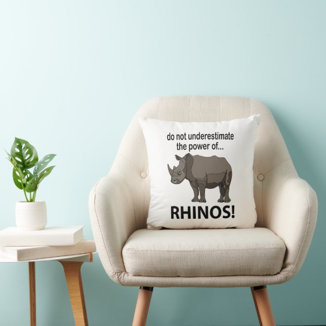 Almofada Rhinos Animal Funny Rhinos (Cadeira)