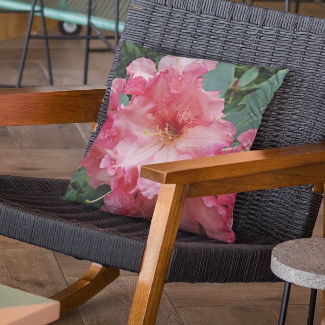 Almofada Rhododendron Bloom Rosa Floral (In Situ Patio)