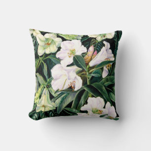 Almofada Rhododendrons, Travesseiro decorativo de arte