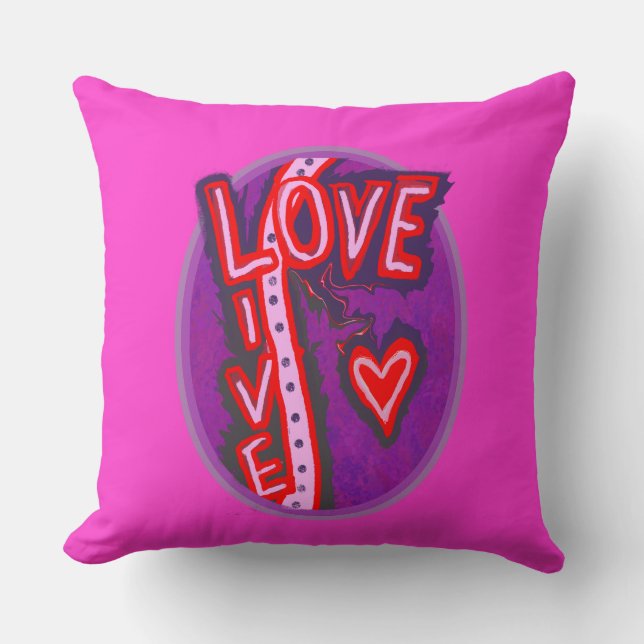 Almofada Ria, Travesseiro decorativo de topografia do Live  (Frente)