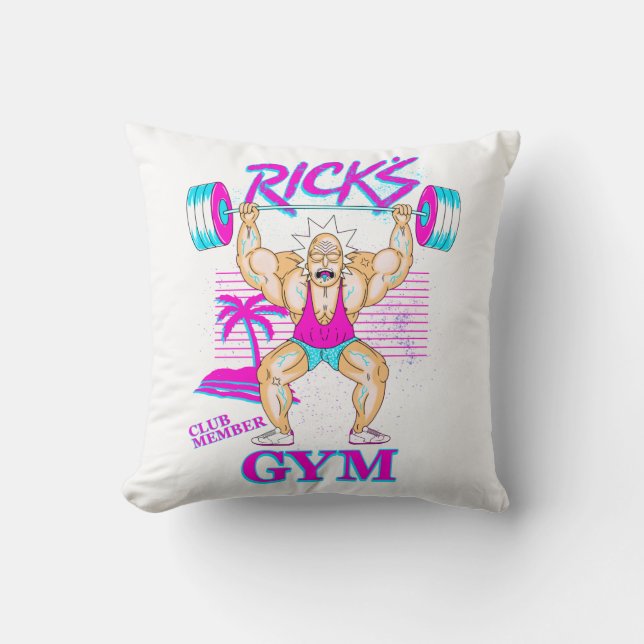 Almofada RICK E MORTY™ | Membro do Clube de Gym Rick (Frente)