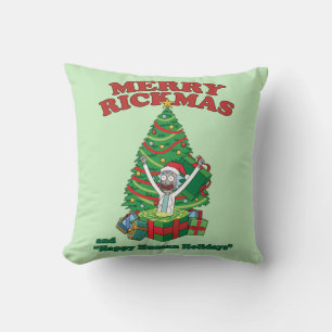 Almofada Rick e Morty Rickmas de Feliz do Portal