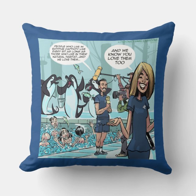 Almofada Rick Londres Funny Orca Revenge Jumbo Cotton Trave (Frente)