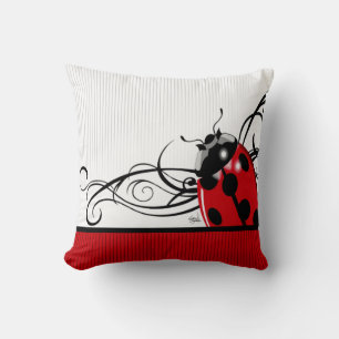 Almofada Rico Ladybug   vermelho