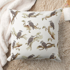 Almofada Rindo Kookaburra - Pássaro Australiano Eucalyptus