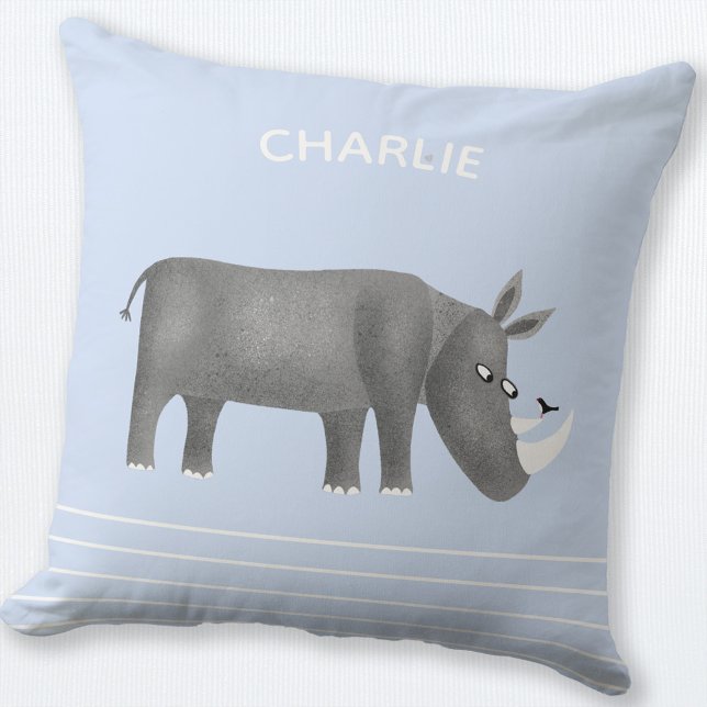 Almofada Rinoceronte Cinto Personalizado (Rhino personalized pillow)
