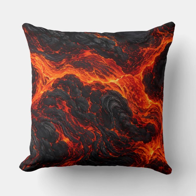 Almofada Rios de Fogo Vulcânico Decorativos (Frente)