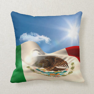 Almofada Rippling gerado Digital da bandeira de México