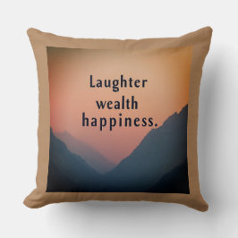 Almofada Riqueza do riso Felicidade