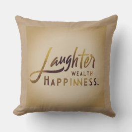 Almofada Riqueza do riso Felicidade